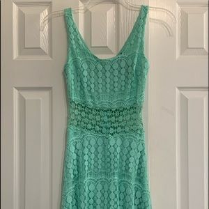 MOVING SALE! Trixxi Green Lace Summer Dress